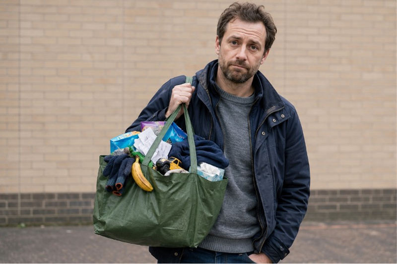Dad with Bag Full of Stuff