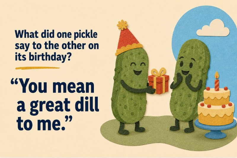 Dad Jokes Birthday Pickle