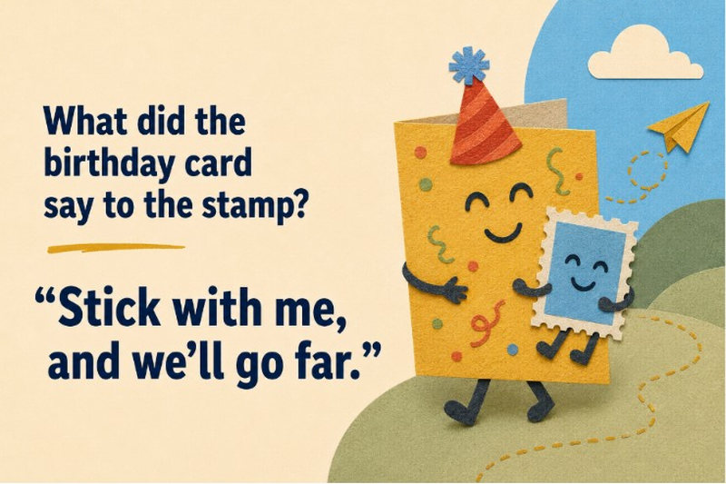 Dad Jokes Birthday Stamp