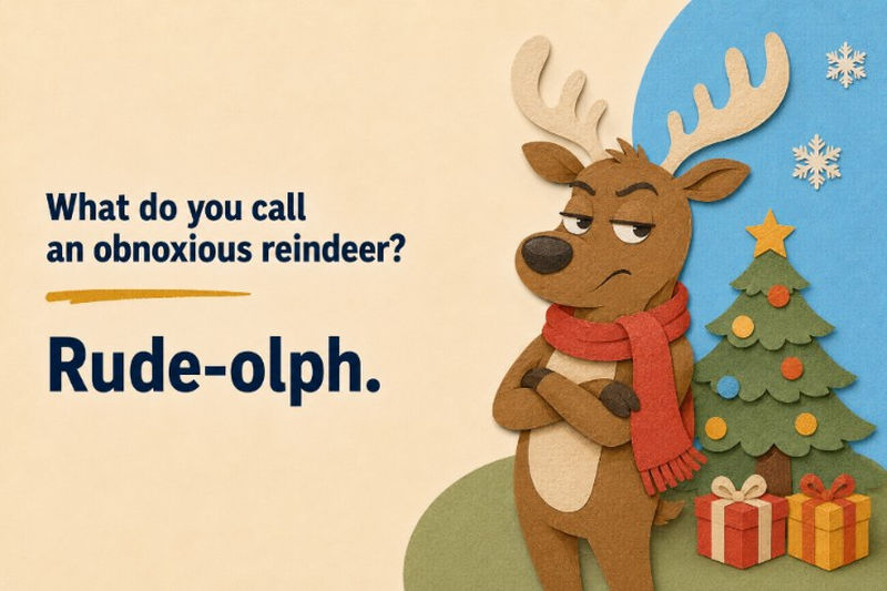 Dad Jokes Christmas Reindeer