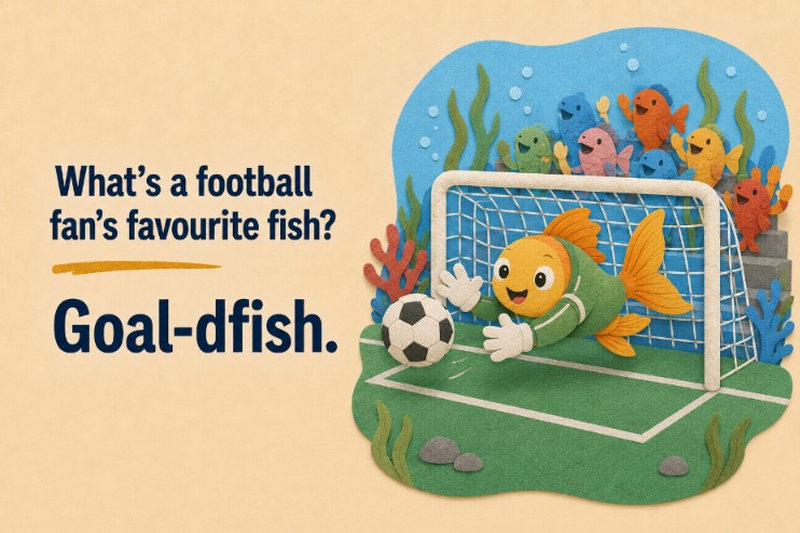 Dad Jokes Football Goldfish