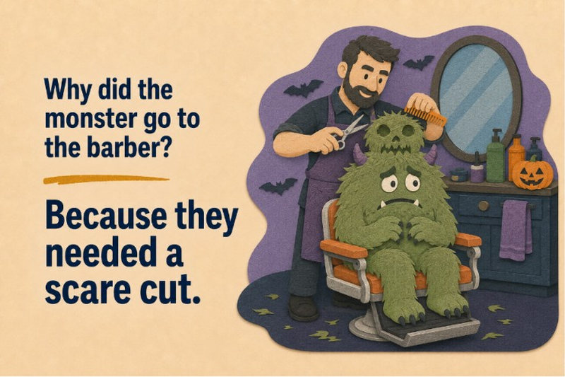 Dad Jokes Halloween Monster