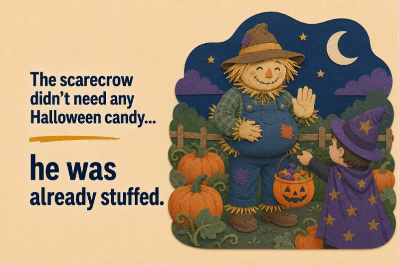 Dad Jokes Halloween Scarecrow