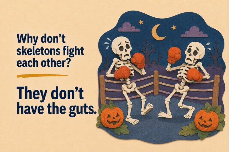 Dad Jokes Halloween Skeletons