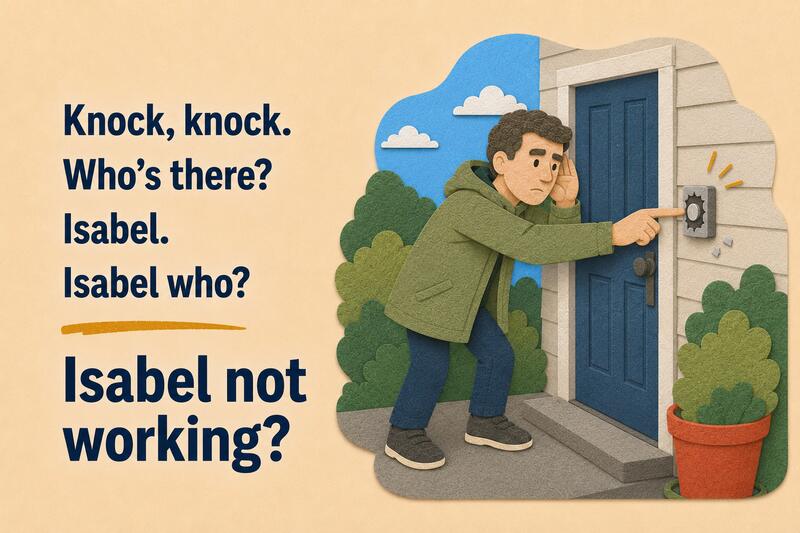 Dad Jokes Knock Knock Bell