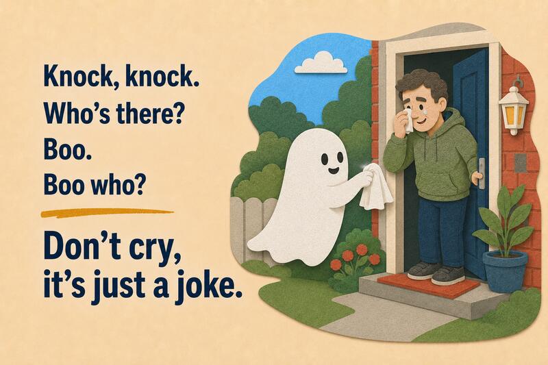Dad Jokes Knock Knock Boo