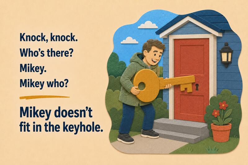 Dad Jokes Knock knock Key