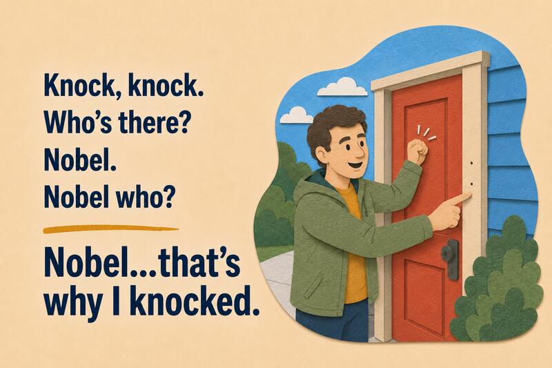 Dad Jokes Knock Knock Nobel