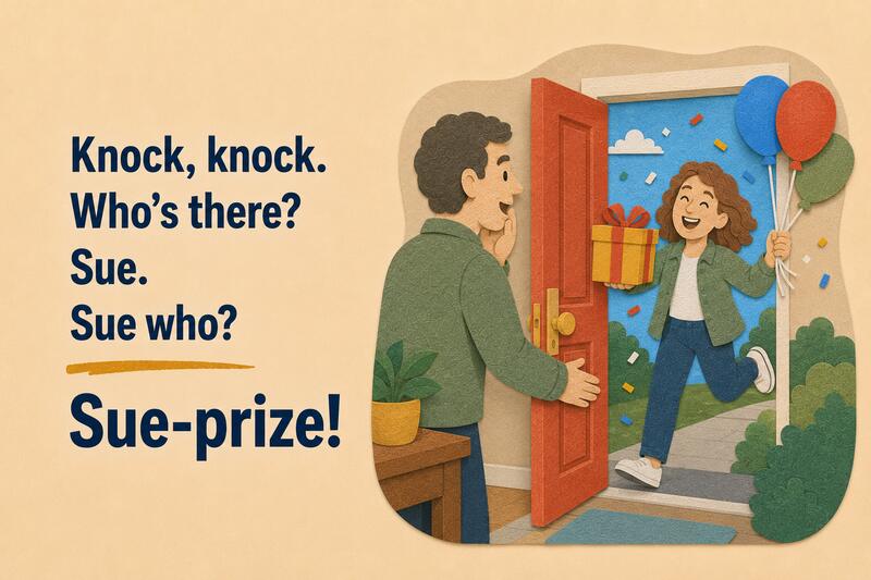 Dad Jokes Knock Knock Surprise