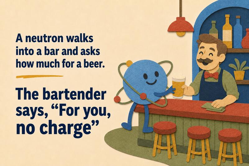 Dad Jokes Science Neutron