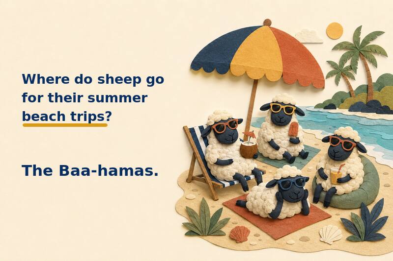 Dad Jokes Summer Sheep