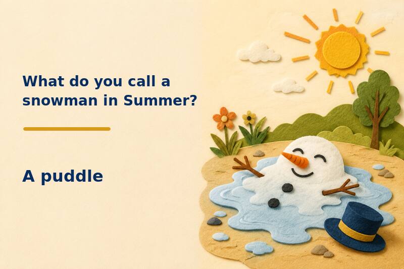 Dad Jokes Summer Snowman