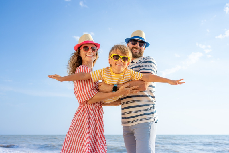 Young Family on Holiday
