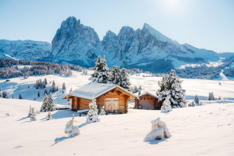 Log Cabin in Alps
