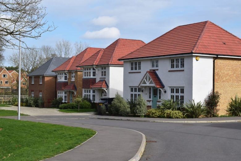 Houses in cul de sac